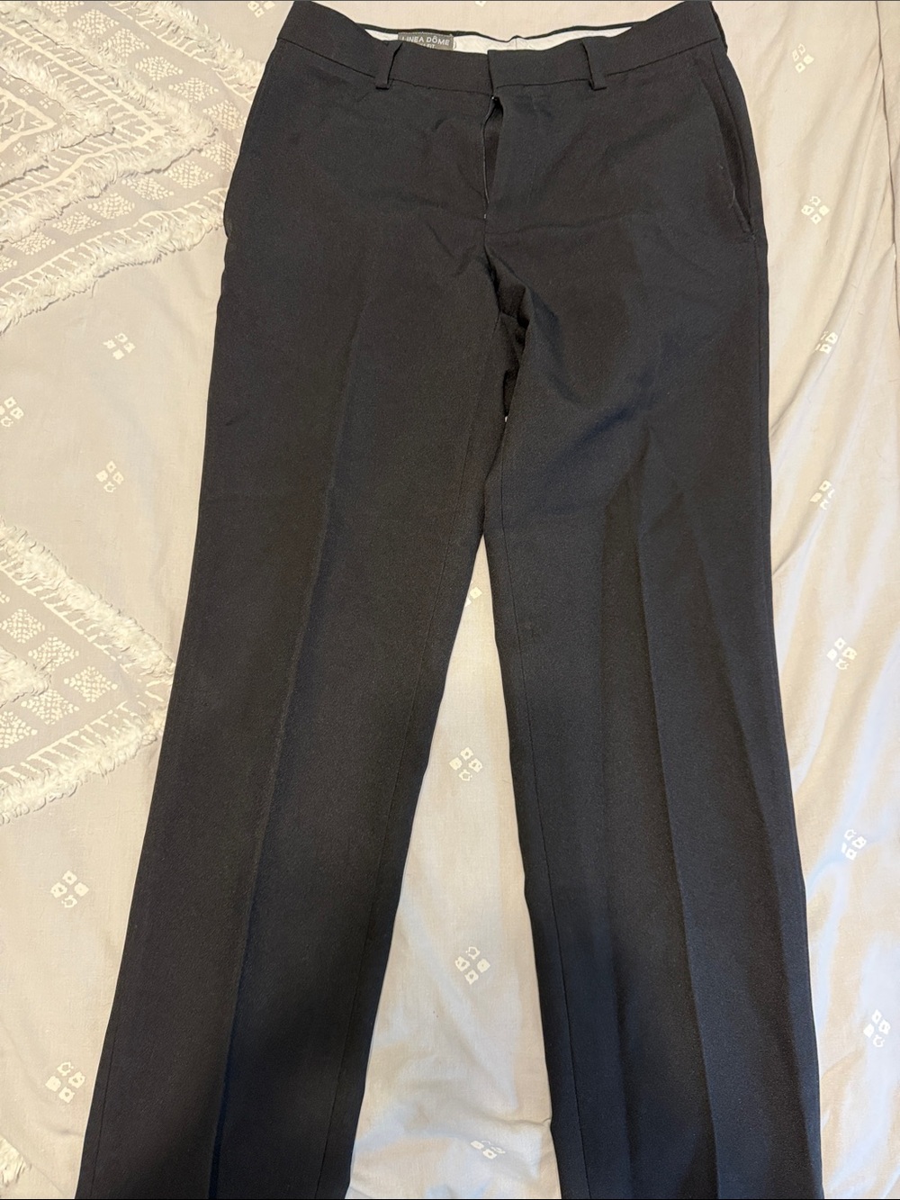Men's Black Dress Pants - Slim Professional Trousers